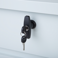 Cesta baule portaoggetti da esterno in acciaio zincato grigio chiaro 600 lt giardino industriale