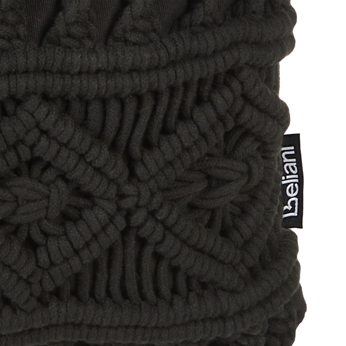 Set di 2 cuscini decorativi in macramè di cotone Nero 45 x 45 cm Corda Boho Retro Decor Accessori