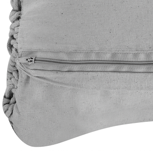 Set di 2 cuscini decorativi in macramè di cotone grigio 45 x 40 cm Corda Boho Retro Decor Accessori