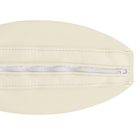 Divano ad angolo con orientamento a versione destra a forma di L rivestito in pelle beige