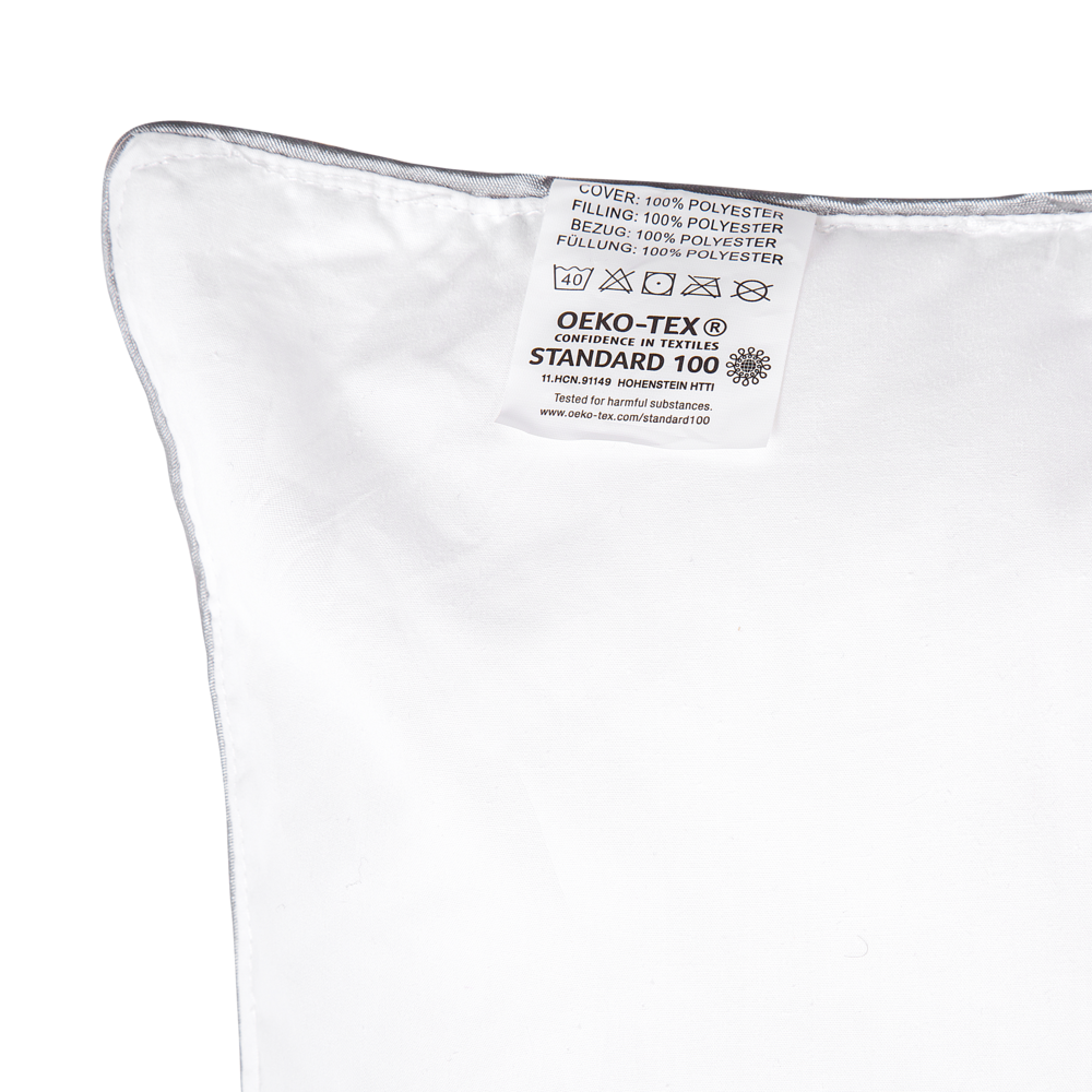 Set 2 Cuscini Letto Cotone 50 x 60 cm Morbido in stile moderno classico tradizionale