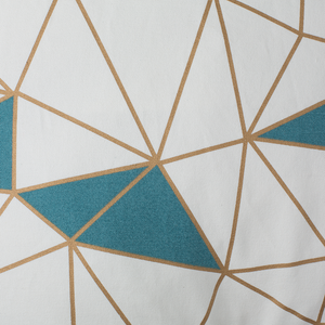 Set di 2 cuscini decorativi in cotone blu motivo geometrico 45 x 45 cm Net Decor Accessori