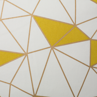 Set di 2 cuscini decorativi in cotone giallo motivo geometrico 45 x 45 cm  Decor Accessori