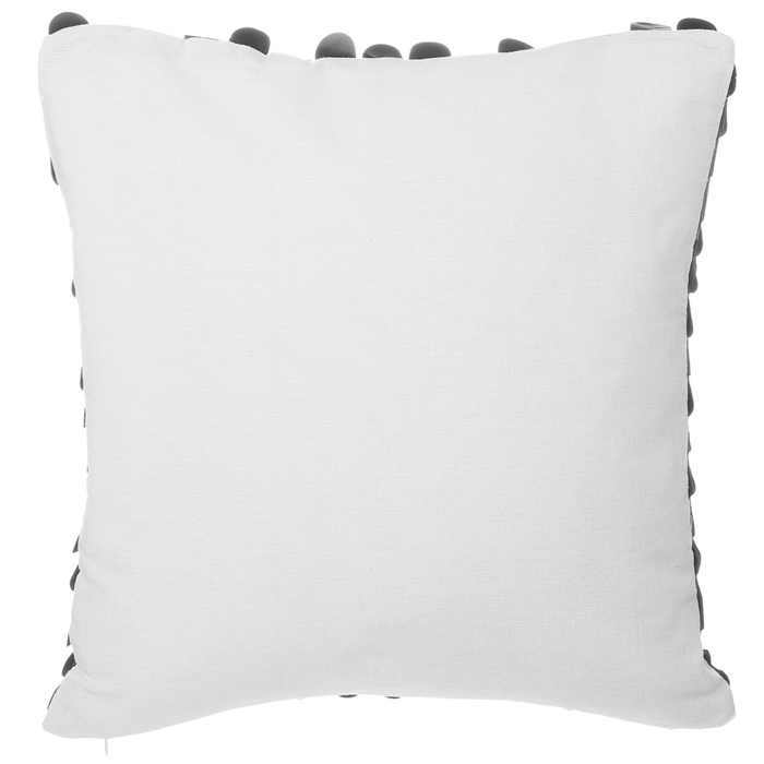 Set di 2 cuscini decorativi in ecopelle nera 45 x 45 cm Accessori decorativi effetto scala