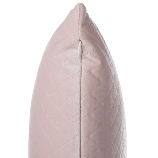 Set di 2 cuscini decorativi in velluto rosa trapuntato a rombi 45 x 45 cm Glamour