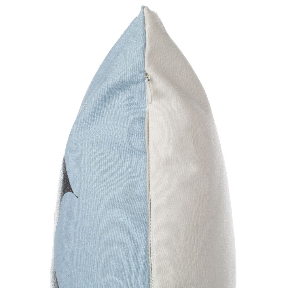 Set di 2 cuscini decorativi viola con motivo astratto argento 45 x 45 cm accessori decorativi con stampa verniciata