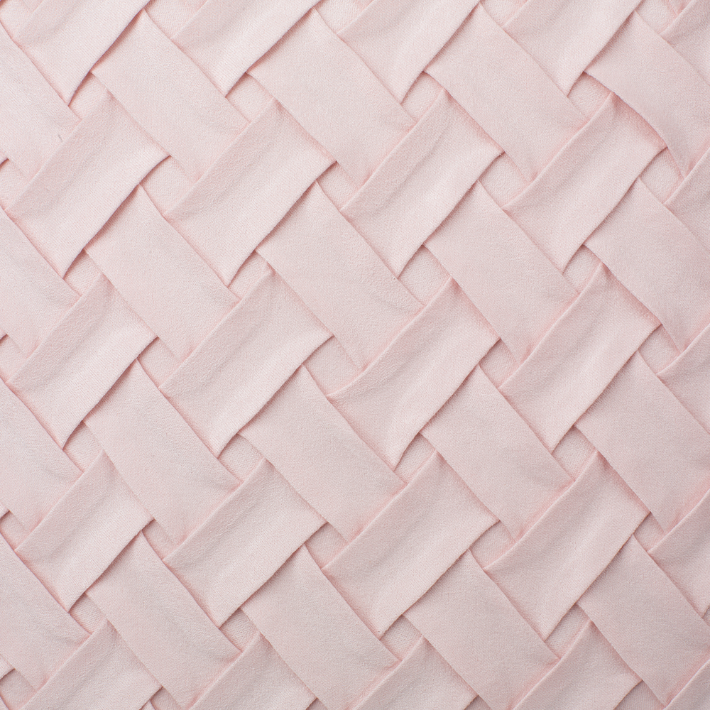 Set di 2 cuscini decorativi rosa finta pelle scamosciata trama reticolare 45 x 45 cm Moderno Glamour Decor accessori