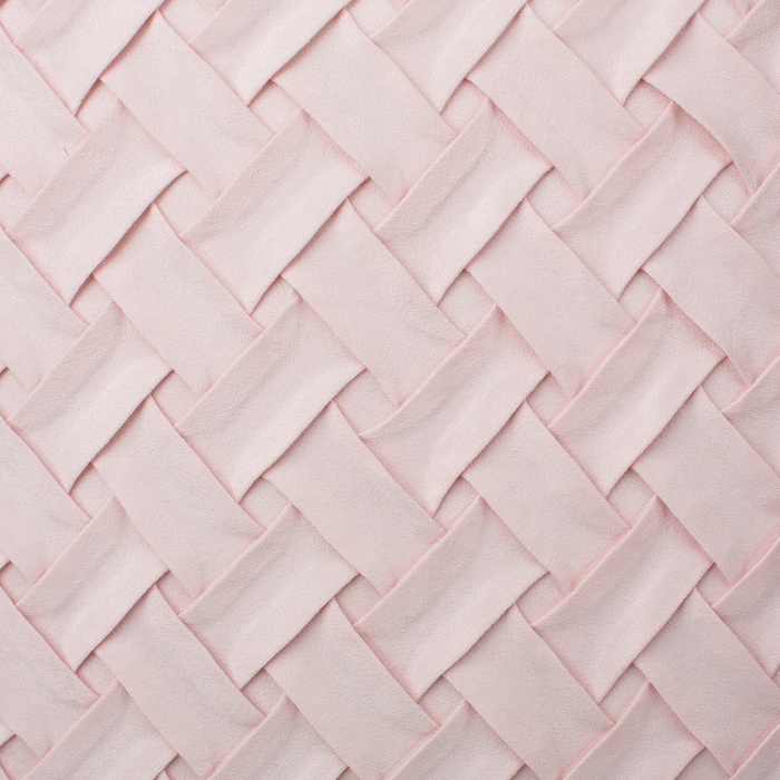 Set di 2 cuscini decorativi rosa finta pelle scamosciata trama reticolare 45 x 45 cm Moderno Glamour Decor accessori