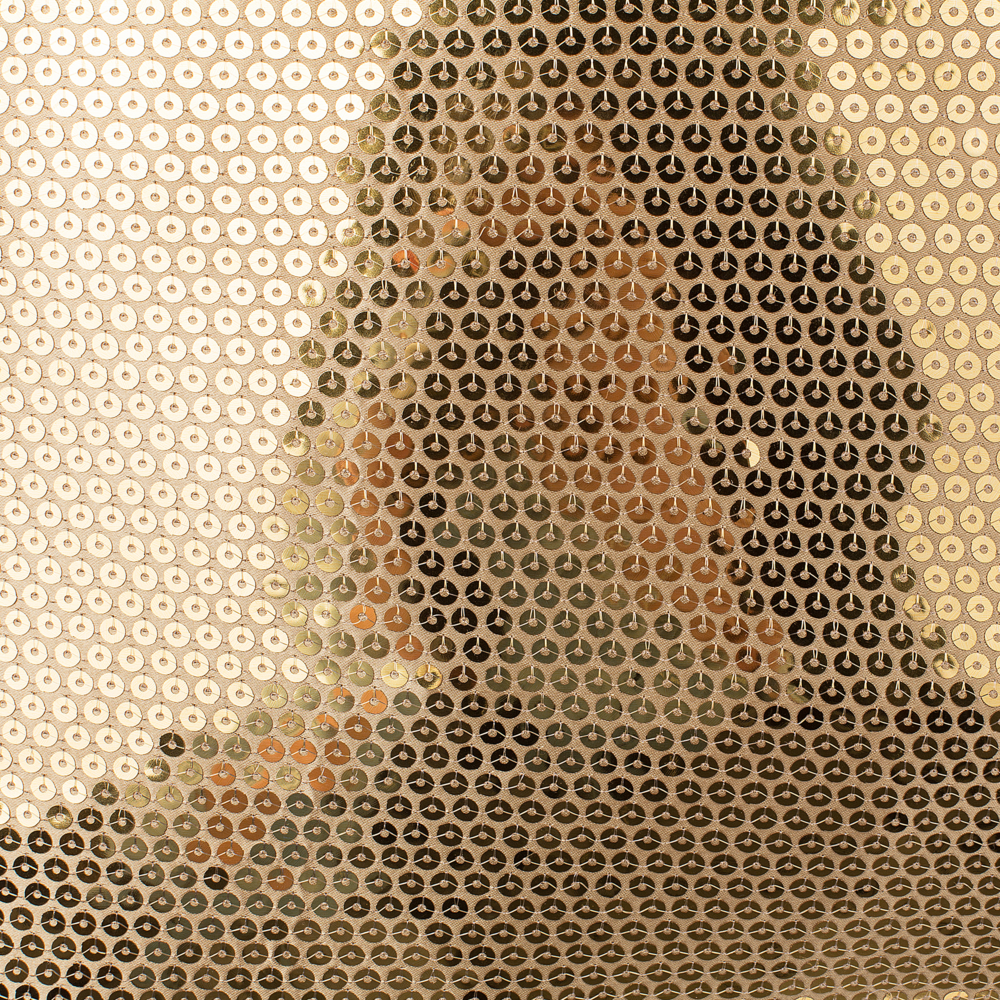 Set di 2 cuscini decorativi con paillettes dorate 45 x 45 cm Glitter