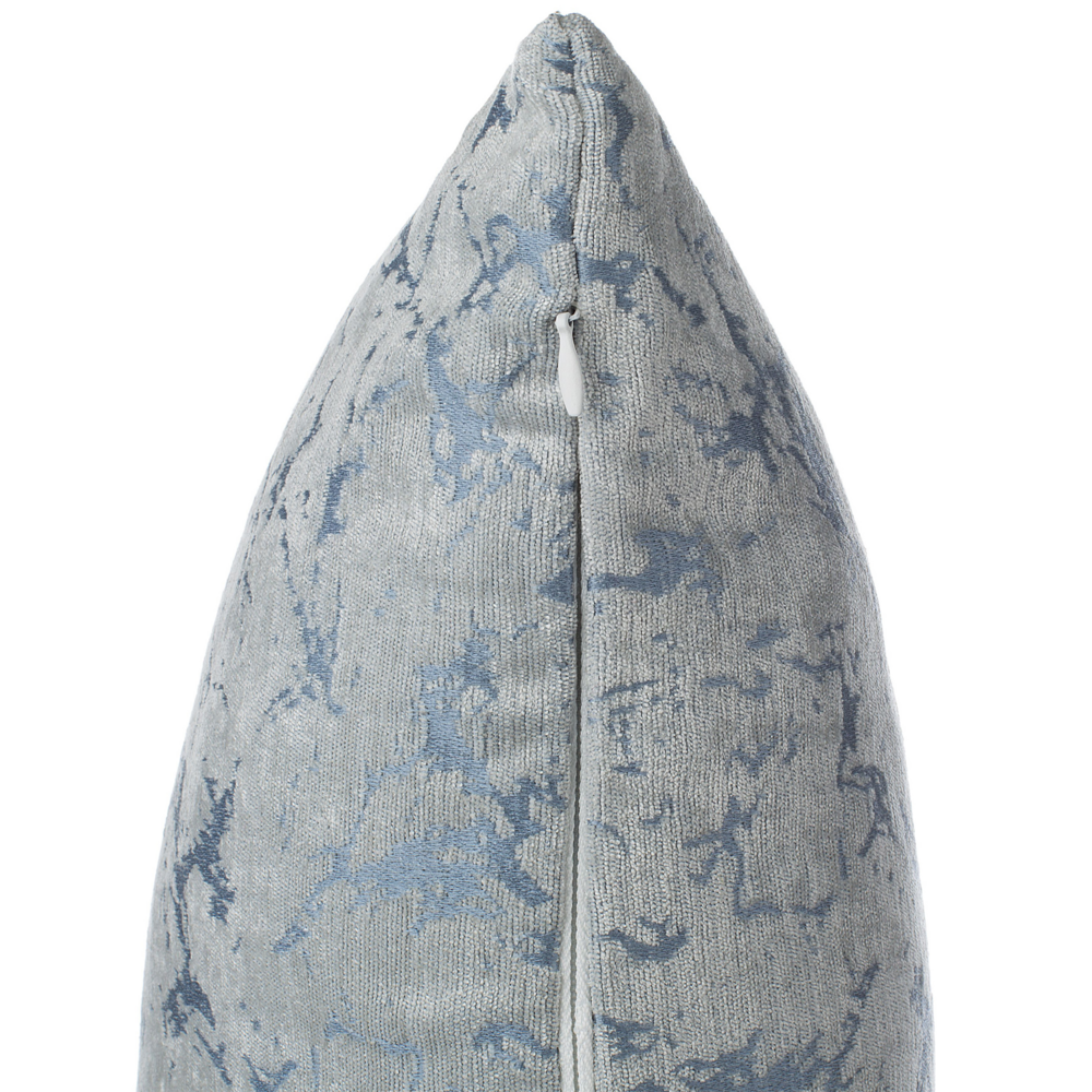 Set di 2 cuscini decorativi in poliestere grigio effetto craquelé 45 x 45 cm motivo screpolato accessori decorativi astratti