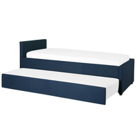 Divano Letto estraibile Rivestimento in tessuto blu Small Single Size Guest Underbed