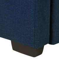 Divano Letto estraibile Rivestimento in tessuto blu Small Single Size Guest Underbed