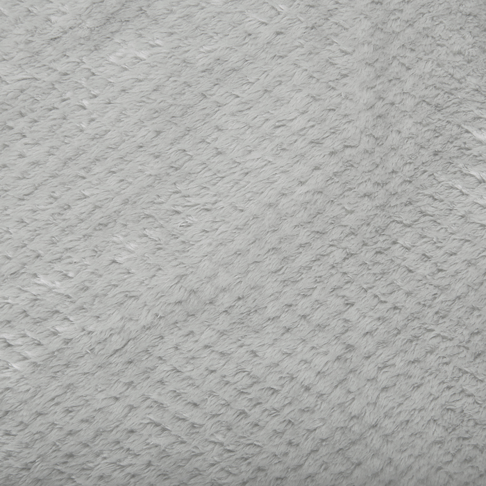 Coperta grigio chiaro copriletto 150 x 200 con pon pon morbido copriletto