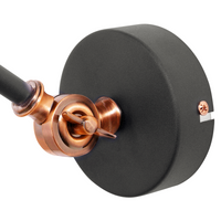 Set di 2 Lampade da Parete applique Faretti da parete in metallo grigio grafite Lampada da lettura piccola con braccio oscillante