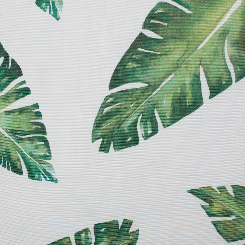 Set di 2 cuscini decorativi motivo foglia verde 45 x 45 cm accessori decorativi con stampa motivo tropicale