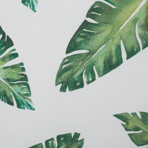 Set di 2 cuscini decorativi motivo foglia verde 45 x 45 cm accessori decorativi con stampa motivo tropicale