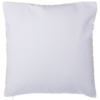 Set di 2 cuscini decorativi in cotone cachi motivo a foglie ricamate 45 x 45 cm Accessori per decorazioni floreali retrò