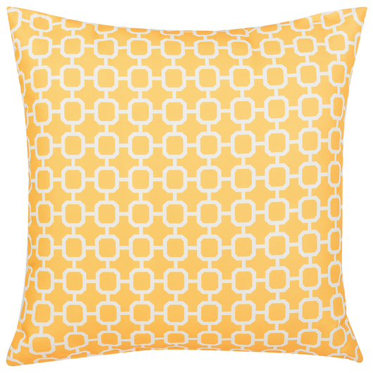 Set di 2 Cuscini da Esterno Giallo 40 x 40 cm Zip Modern