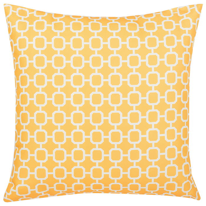 Set di 2 Cuscini da Esterno Giallo 40 x 40 cm Zip Modern