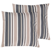 Set di 2 Cuscini da Esterno Blu Beige 40 x 40 cm Zip Modern