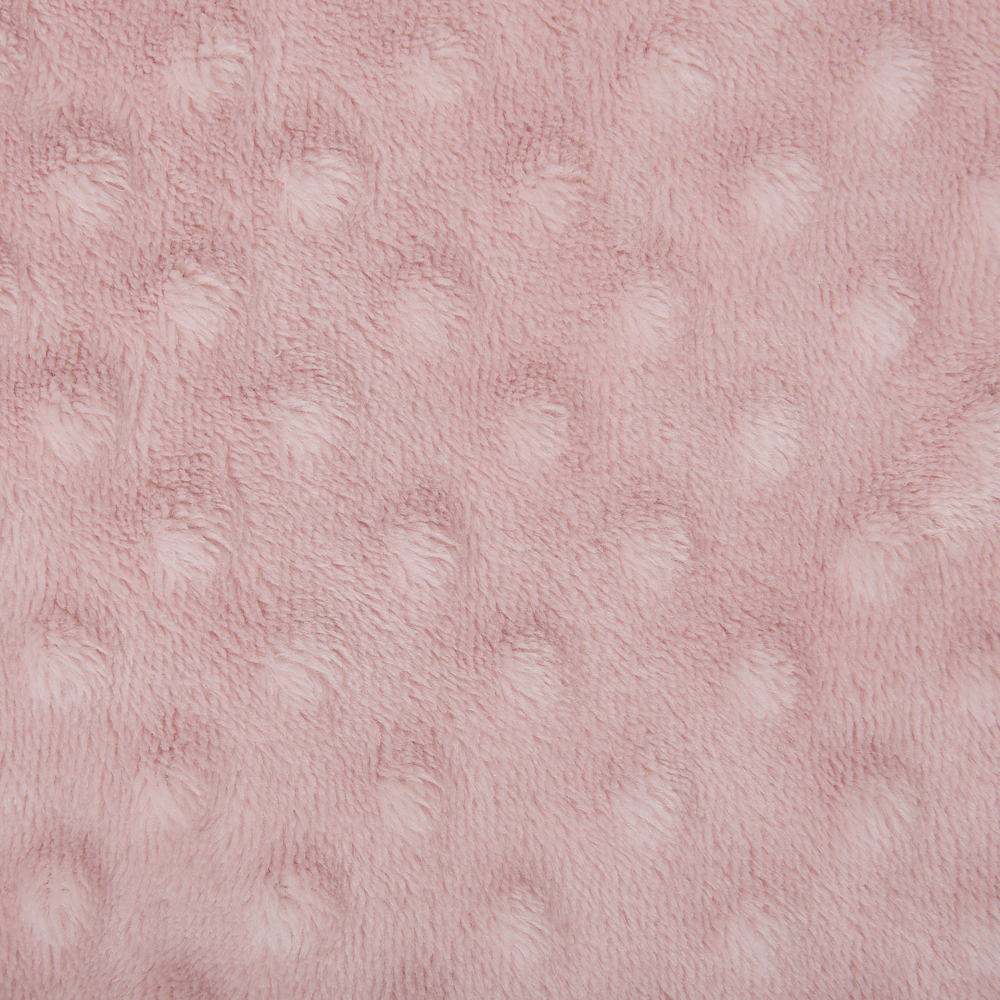 Coperta Rosa Plaid 150 x 200 con nappe Texture Popcorn Morbido Copriletto