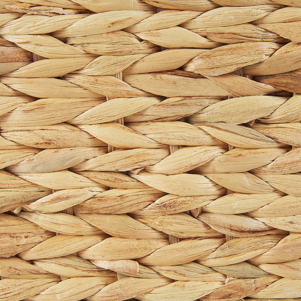 Vaso per piante Beige Giacinto d'acqua Intreccio Rettangolare 80 x 20 cm Sintetico con fori di scolo