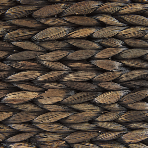 Vaso per piante in giacinto d'acqua marrone a trama rettangolare 80 x 20 cm sintetico con fori di drenaggio