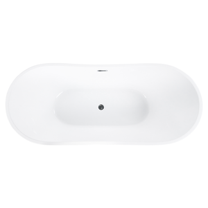 Vasca da bagno nera con argento sanitario singolo acrilico 170 x 77 cm autoportante moderno