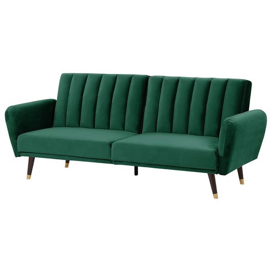 Divano Letto Verde Letto Trasformabile In Velluto Tappezzeria Elegante Glam Moderno Soggiorno Camera Da Letto