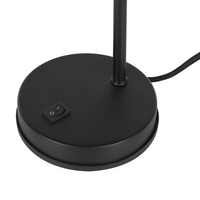 Lampada da scrivania in metallo Nero da 48 cm con paralume regolabile industriale per l'home office