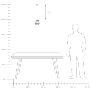 Lampada a Sospensione Argento Metallo Bianco Interno Design Moderno Sospensione Cucina Illuminazione