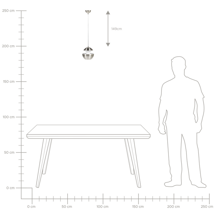 Lampada a Sospensione Argento Metallo Bianco Interno Design Moderno Sospensione Cucina Illuminazione