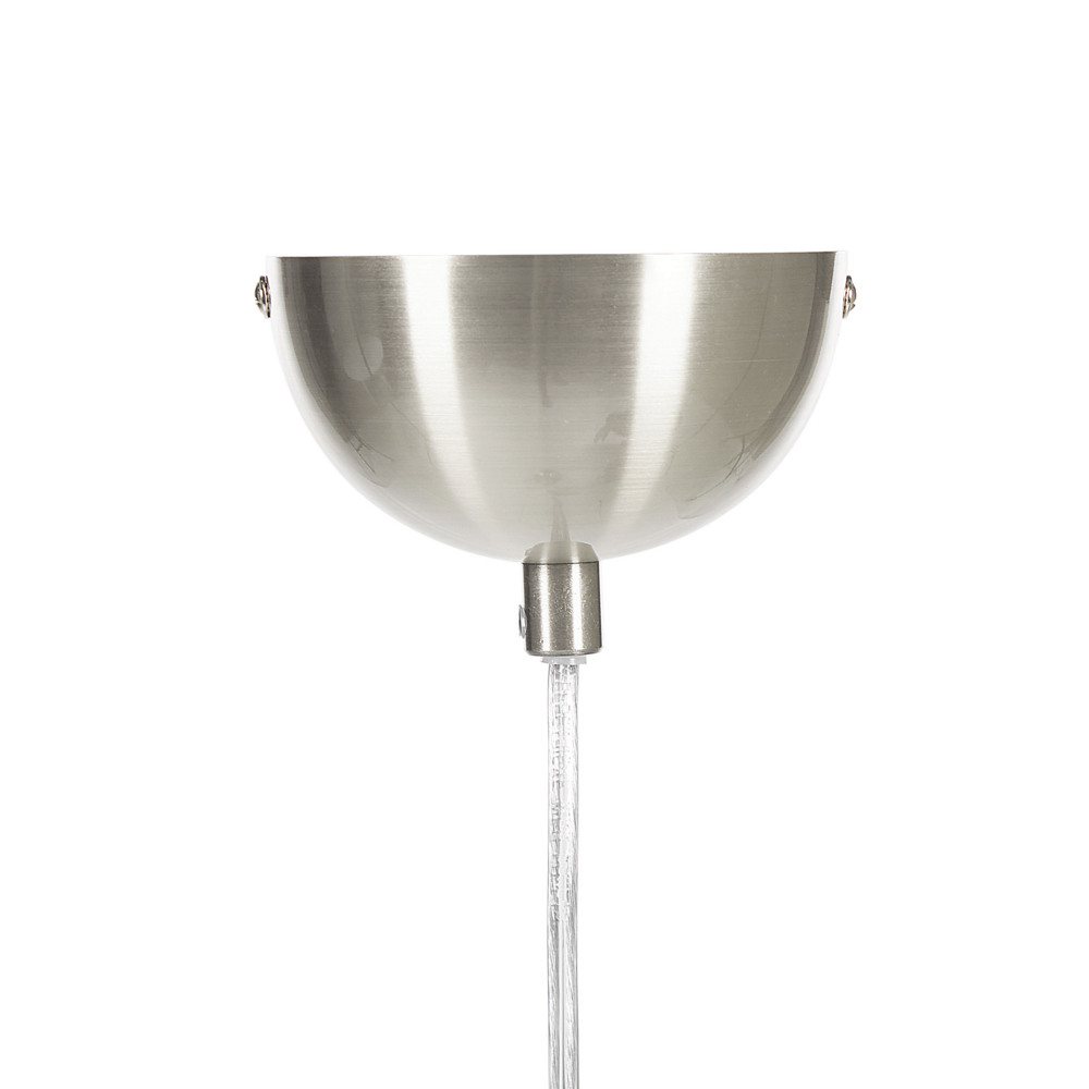 Lampada a Sospensione Argento Metallo Bianco Interno Design Moderno Sospensione Cucina Illuminazione