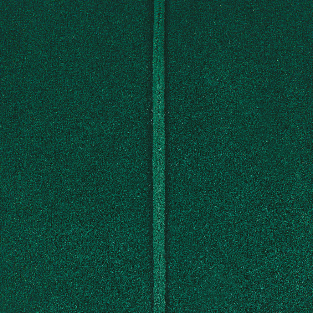 Set di 2 pouf ad incastro Seduta Verde Scuro Rivestimento in Velluto Base in Ferro Dorato Design Moderno