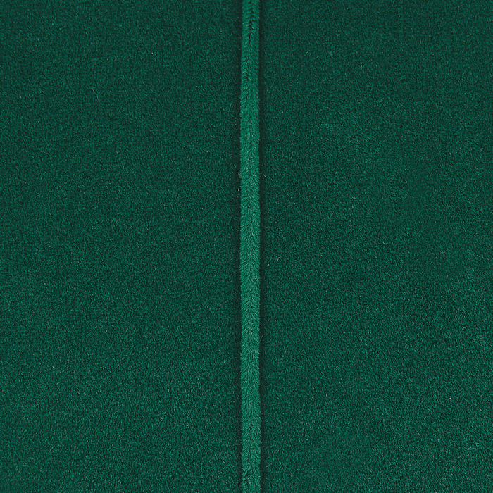 Set di 2 pouf ad incastro Seduta Verde Scuro Rivestimento in Velluto Base in Ferro Dorato Design Moderno