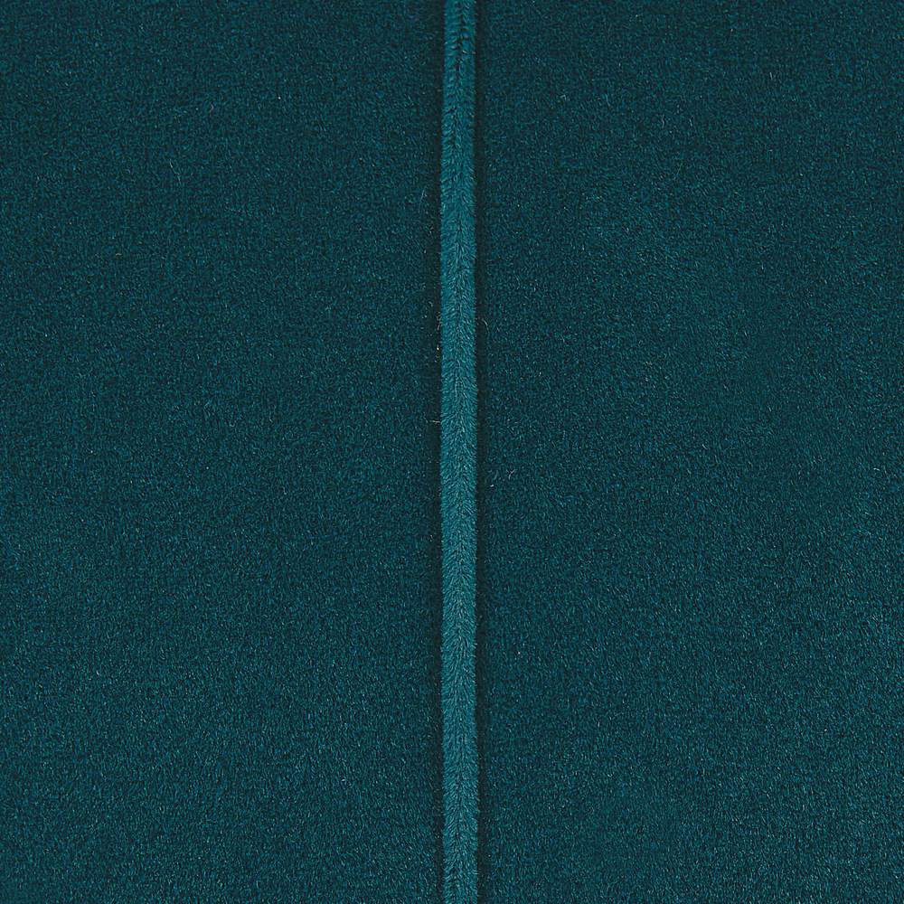 Set di 2 pouf ad incastro sedile blu rivestimento in velluto di poliestere rivestimento in ferro dorato base in ferro dorato design moderno