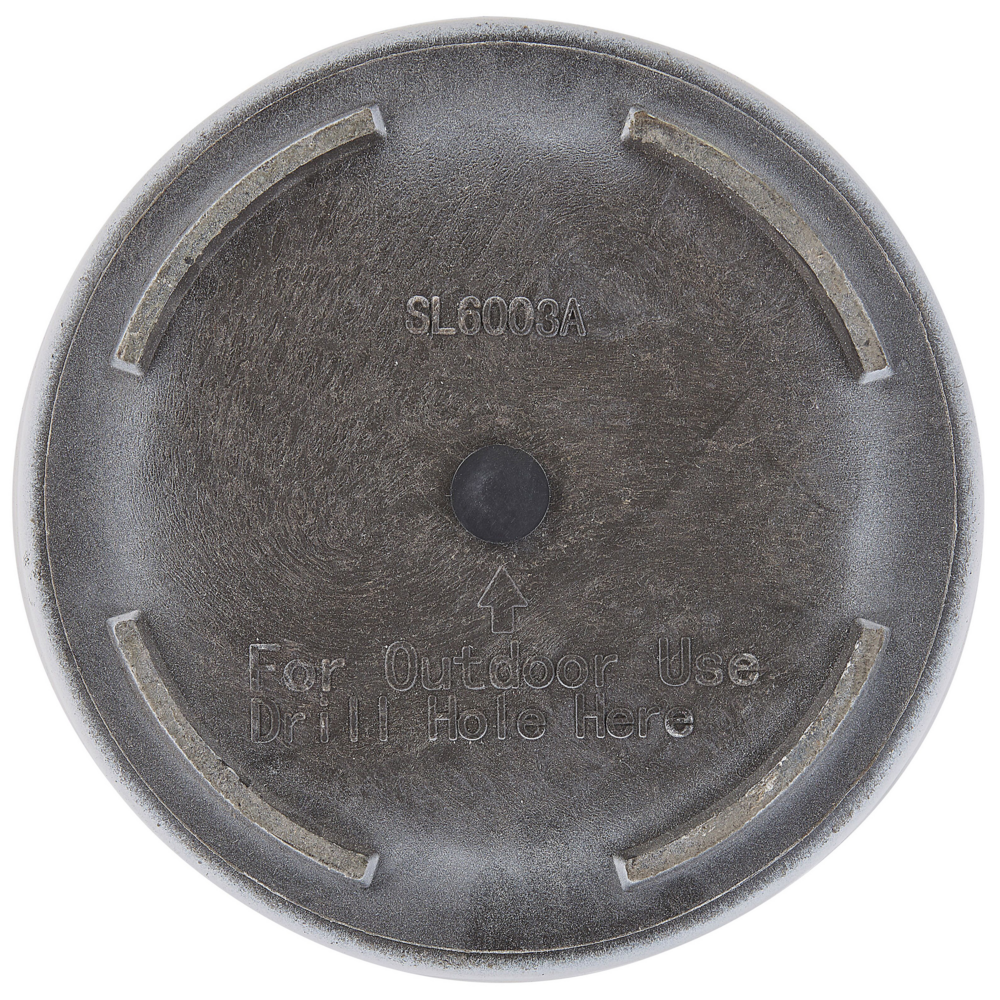 Vaso da fiori per piante da interno esterno miscela di pietra bianca lucido rotondo alto 40 cm