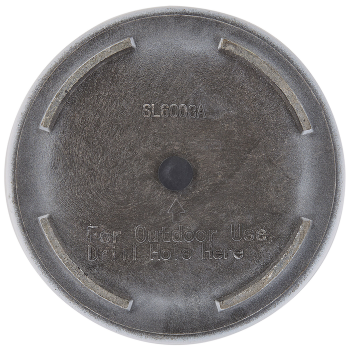 Vaso da fiori per piante da interno esterno miscela di pietra bianca lucido rotondo alto 40 cm