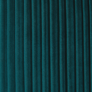 Set di 2 pouf portaoggetti Rivestimento in velluto di poliestere blu turchese Base dorata Design moderno Ciuffo orizzontale Soggiorno pezzo