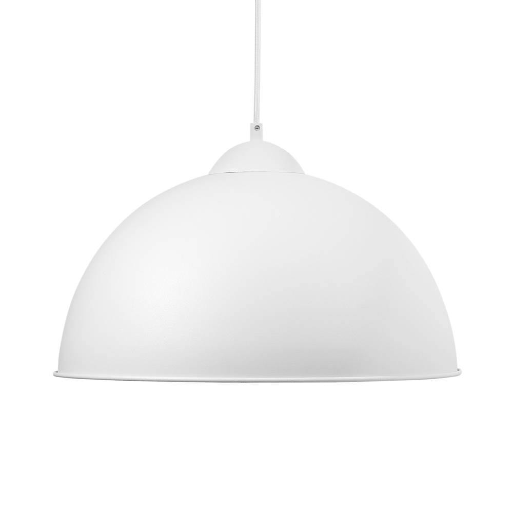 Lampada da soffitto bianca Mezza Globo Metallo Industriale Moderna