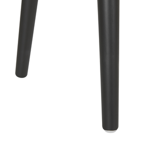 Comodino Sgabello Contenitore rosa imbottito in velluto a coste con gambe nere a forma di valigia con bottoni