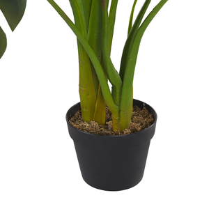 Pianta artificiale di Monstera in vaso verde e Nero sintetico 113 cm Materiale decorativo per interni