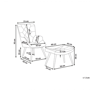 Sedia Wingback con tessuto ottomana Multicolore abbottonato in stile retrò patchwork