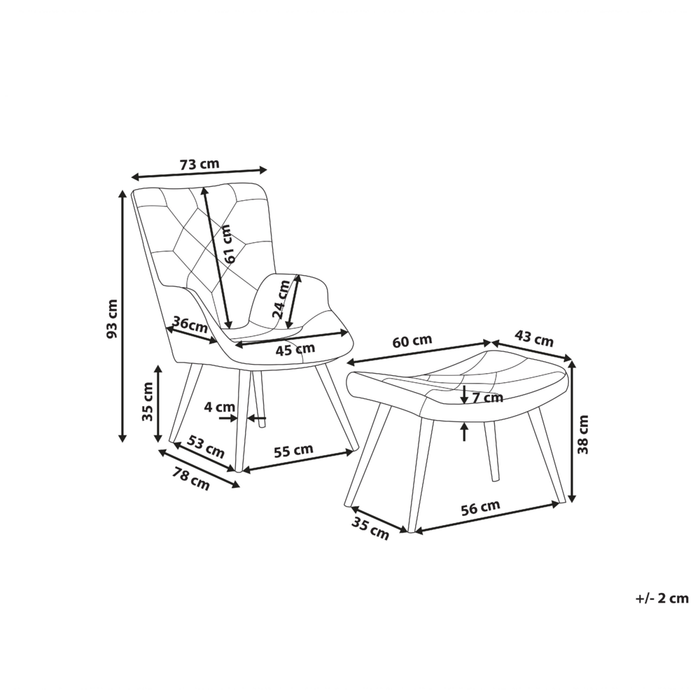 Sedia Wingback con tessuto ottomana Multicolore abbottonato in stile retrò patchwork