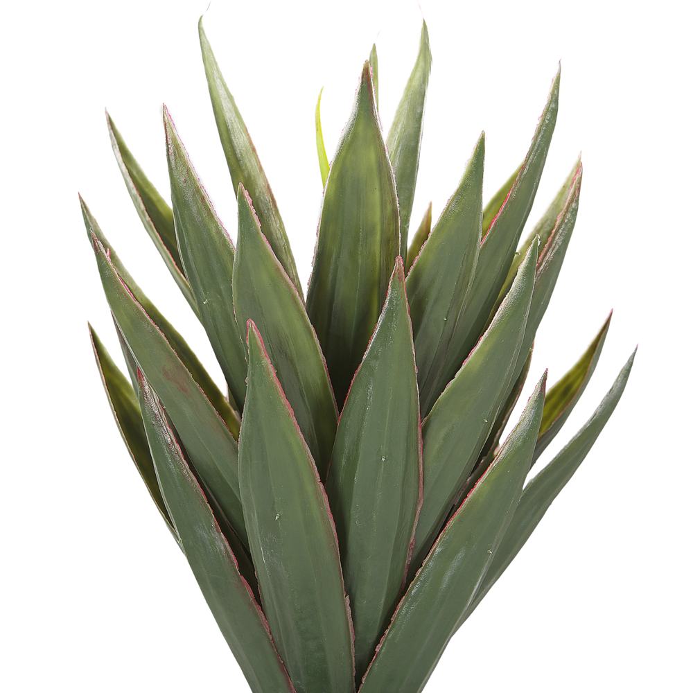 Vaso artificiale di Aloe Vera verde e Nero sintetico 52 cm materiale decorativo accessorio per interni