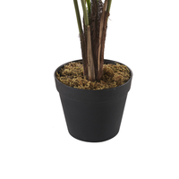 Pianta artificiale Dieffenbachia in vaso Materiale sintetico verde e Nero 122 cm Accessorio decorativo per interni