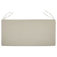 Cuscino per sedile da esterno Cuscino per panca resistente all'acqua in poliestere taupe112 x 54 cm Giardino