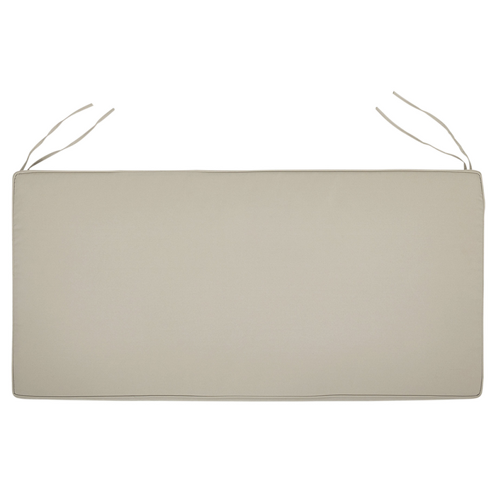 Cuscino per sedile da esterno Cuscino per panca resistente all'acqua in poliestere taupe112 x 54 cm Giardino