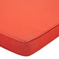 Cuscino per sedile da esterno Cuscino per panca resistente all'acqua in poliestere rosso 112 x 54 cm Giardino