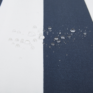 Cuscino di seduta per sedia da giardino Tessuto resistente all'acqua a righe bianche e blu navy